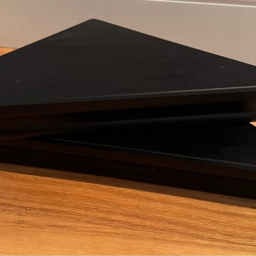 GUC Floating Corner Shelves | Black Laminate | Set of 2